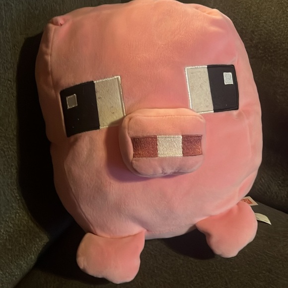 2 Mattel Minecraft plush Steve & Pig - Picture 5 of 7